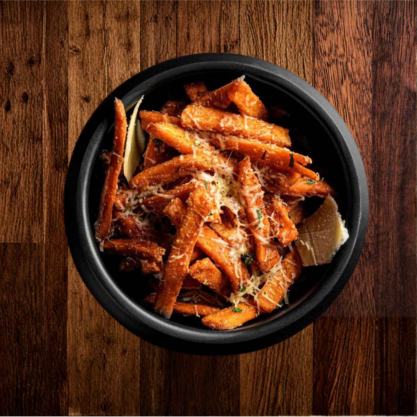 Sweet Potato Fries (with Truffle Sauce)